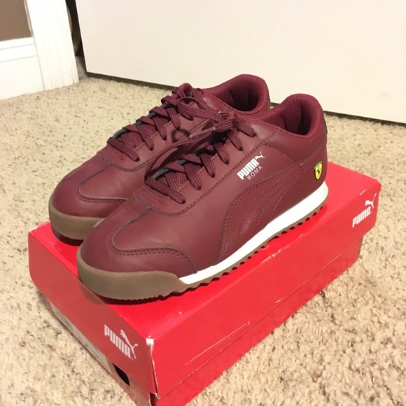 puma roma burgundy